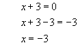 changing sign across an equation
