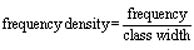 frequency  density