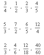 fraction types