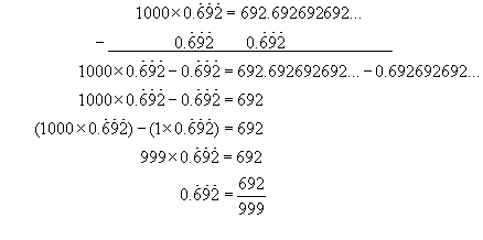 recurring decimal to fraction #3