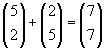 vectors - unit addition